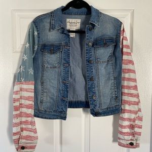 American Rag Flag Denim Jacket